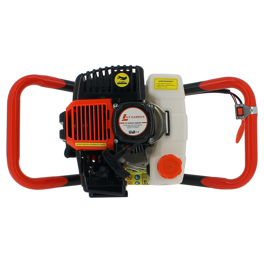 Tarière thermique + lot de 3 mèches 52 cm3, 3 CV (80, 150 et 250 mm) – Image 3