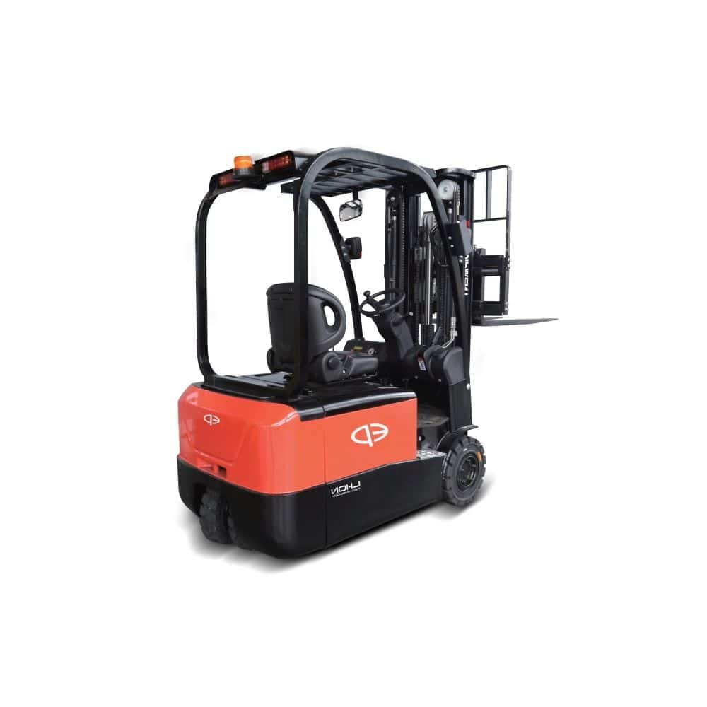 Chariot élévateur 1T8 levée Occasion 3m électrique 3 roues – Image 2